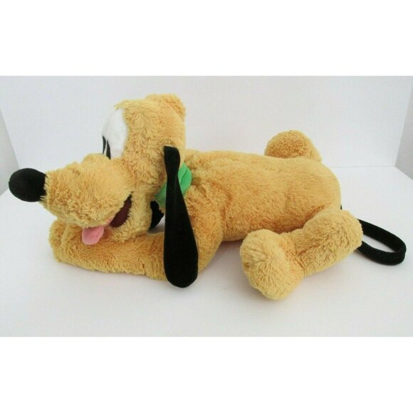 Disney Pluto Plush Yellow Dog Laying Down Floppy 16" Disneyland Resort - Picture 5 of 8